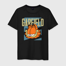 Мужская футболка хлопок с принтом Garfield Radical в Кировске, 100% хлопок | прямой крой, круглый вырез горловины, длина до линии бедер, слегка спущенное плечо. | Тематика изображения на принте: garfield radical гарфилд кот