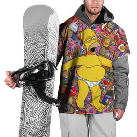Накидка на куртку 3D с принтом Гомер в Кировске, 100% полиэстер |  | Тематика изображения на принте: гомер