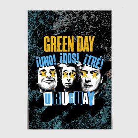 Постер с принтом Green Day в Кировске, 100% бумага
 | бумага, плотность 150 мг. Матовая, но за счет высокого коэффициента гладкости имеет небольшой блеск и дает на свету блики, но в отличии от глянцевой бумаги не покрыта лаком | green day | rock | грин дей | рок