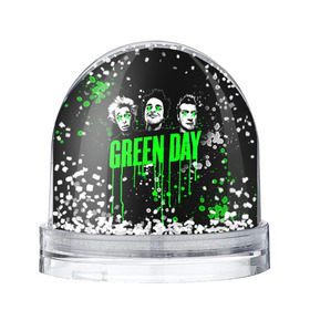 Снежный шар с принтом Green Day в Кировске, Пластик | Изображение внутри шара печатается на глянцевой фотобумаге с двух сторон | green day | rock | грин дей | рок