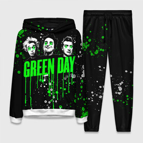 Женский костюм 3D (с толстовкой) с принтом Green Day в Кировске,  |  | green day | rock | грин дей | рок