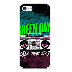 Чехол для iPhone 5/5S матовый с принтом Green Day в Кировске, Силикон | Область печати: задняя сторона чехла, без боковых панелей | green day | rock | грин дей | рок