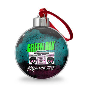 Ёлочный шар с принтом Green Day в Кировске, Пластик | Диаметр: 77 мм | green day | rock | грин дей | рок