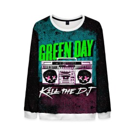 Мужской свитшот 3D с принтом Green Day в Кировске, 100% полиэстер с мягким внутренним слоем | круглый вырез горловины, мягкая резинка на манжетах и поясе, свободная посадка по фигуре | green day | rock | грин дей | рок