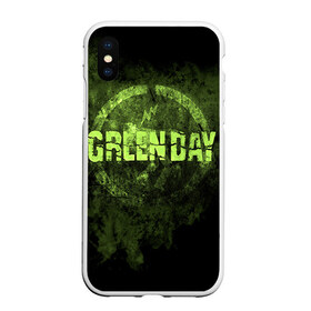 Чехол для iPhone XS Max матовый с принтом Green Day в Кировске, Силикон | Область печати: задняя сторона чехла, без боковых панелей | green day | rock | грин дей | рок