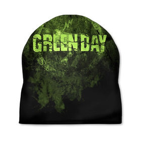 Шапка 3D с принтом Green Day в Кировске, 100% полиэстер | универсальный размер, печать по всей поверхности изделия | green day | rock | грин дей | рок