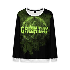 Мужской свитшот 3D с принтом Green Day в Кировске, 100% полиэстер с мягким внутренним слоем | круглый вырез горловины, мягкая резинка на манжетах и поясе, свободная посадка по фигуре | green day | rock | грин дей | рок