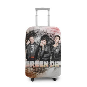 Чехол для чемодана 3D с принтом Green Day в Кировске, 86% полиэфир, 14% спандекс | двустороннее нанесение принта, прорези для ручек и колес | green day | rock | грин дей | рок