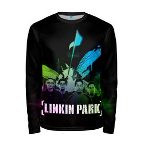 Мужской лонгслив 3D с принтом Linkin Park в Кировске, 100% полиэстер | длинные рукава, круглый вырез горловины, полуприлегающий силуэт | linkin park | rock | линкин парк | рок