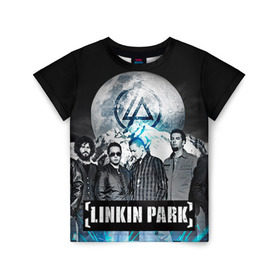 Детская футболка 3D с принтом Linkin Park в Кировске, 100% гипоаллергенный полиэфир | прямой крой, круглый вырез горловины, длина до линии бедер, чуть спущенное плечо, ткань немного тянется | linkin park | rock | линкин парк | рок