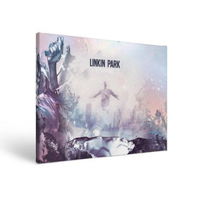 Холст прямоугольный с принтом Linkin Park в Кировске, 100% ПВХ |  | linkin park | rock | линкин парк | рок