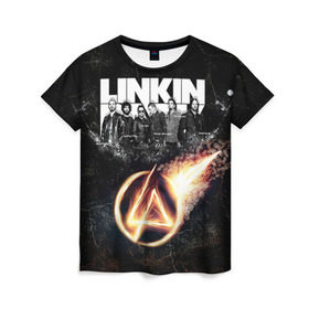 Женская футболка 3D с принтом Linkin Park в Кировске, 100% полиэфир ( синтетическое хлопкоподобное полотно) | прямой крой, круглый вырез горловины, длина до линии бедер | linkin park | rock | линкин парк | рок
