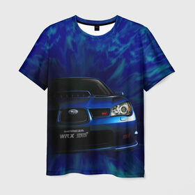 Мужская футболка 3D с принтом Subaru в Кировске, 100% полиэфир | прямой крой, круглый вырез горловины, длина до линии бедер | Тематика изображения на принте: impreza | jdm | sti | subaru | wrx
