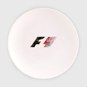 Тарелка 3D с принтом Formula 1 в Кировске, фарфор | диаметр - 210 мм
диаметр для нанесения принта - 120 мм | 1 | f | f1 | formula | один | формула