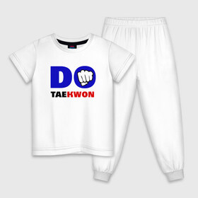 Детская пижама хлопок с принтом Do taekwon-do в Кировске, 100% хлопок |  брюки и футболка прямого кроя, без карманов, на брюках мягкая резинка на поясе и по низу штанин
 | Тематика изображения на принте: тхэквондо