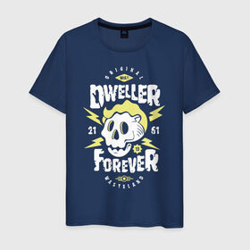 Мужская футболка хлопок с принтом Dweller Forever в Кировске, 100% хлопок | прямой крой, круглый вырез горловины, длина до линии бедер, слегка спущенное плечо. | 
