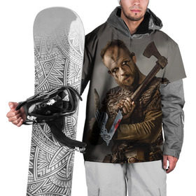 Накидка на куртку 3D с принтом Флоки в Кировске, 100% полиэстер |  | vikings | вальхалла | викинги | рагнар лодброк | сериалы | флоки