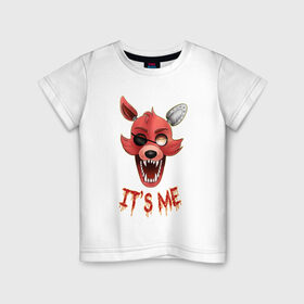 Детская футболка хлопок с принтом Five nights at Freddy`s Foxy в Кировске, 100% хлопок | круглый вырез горловины, полуприлегающий силуэт, длина до линии бедер | фнаф