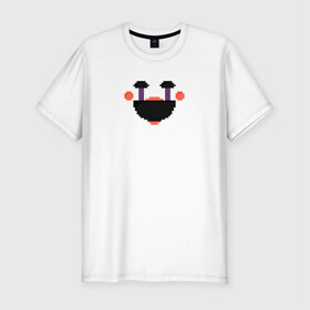 Мужская футболка премиум с принтом Five nights at Freddy`s Puppet в Кировске, 92% хлопок, 8% лайкра | приталенный силуэт, круглый вырез ворота, длина до линии бедра, короткий рукав | фнаф