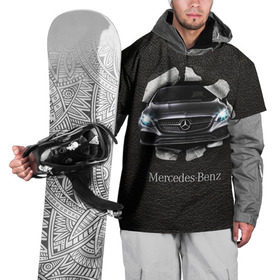 Накидка на куртку 3D с принтом Mercedes в Кировске, 100% полиэстер |  | Тематика изображения на принте: amg | benz | mercedes | бенс | бенц | кожа | мерседес