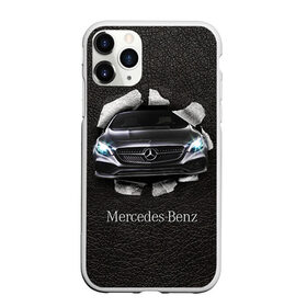 Чехол для iPhone 11 Pro матовый с принтом Mercedes в Кировске, Силикон |  | amg | benz | mercedes | бенс | бенц | кожа | мерседес