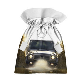 Подарочный 3D мешок с принтом Mercedes в Кировске, 100% полиэстер | Размер: 29*39 см | Тематика изображения на принте: amg | benz | gelentvagen | mercedes | бенс | бенц | гелентваген | гелик | мерседес