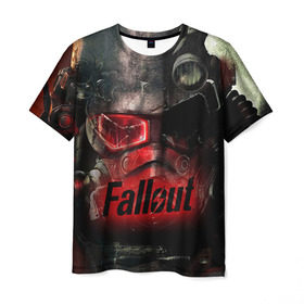 Мужская футболка 3D с принтом Fallout в Кировске, 100% полиэфир | прямой крой, круглый вырез горловины, длина до линии бедер | fallout | бункер | постапокалиптические | фалаут | фаллаут | фолаут | фоллаут