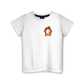 Детская футболка хлопок с принтом Ностальгия: Пионер в Кировске, 100% хлопок | круглый вырез горловины, полуприлегающий силуэт, длина до линии бедер | Тематика изображения на принте: ностальгия: пионерпионерия | ссср