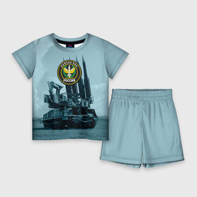 Детский костюм с шортами 3D с принтом Войска Противовоздушной обороны в Кировске,  |  | армия | войска | всадники апокалипсиса | пво | ракетчики | тополя