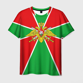 Мужская футболка 3D с принтом Пограничные войска в Кировске, 100% полиэфир | прямой крой, круглый вырез горловины, длина до линии бедер | армия | войска | пограничники | погранцы | силовые структуры