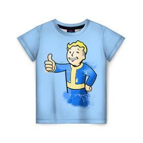 Детская футболка 3D с принтом Fallout в Кировске, 100% гипоаллергенный полиэфир | прямой крой, круглый вырез горловины, длина до линии бедер, чуть спущенное плечо, ткань немного тянется | fallout | бункер | постапокалиптические | фалаут | фаллаут | фолаут | фоллаут