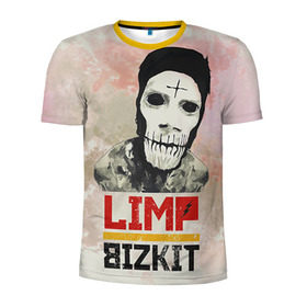 Мужская футболка 3D спортивная с принтом Limp Bizkit в Кировске, 100% полиэстер с улучшенными характеристиками | приталенный силуэт, круглая горловина, широкие плечи, сужается к линии бедра | bizkit | limp | limp bizkit | бизкит | лимп | лимп бизкит | лимпбизкит | рок