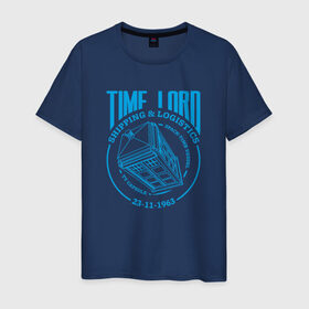 Мужская футболка хлопок с принтом Time Lord в Кировске, 100% хлопок | прямой крой, круглый вырез горловины, длина до линии бедер, слегка спущенное плечо. | doctor who | tardis | доктор кто | сериал | тардис