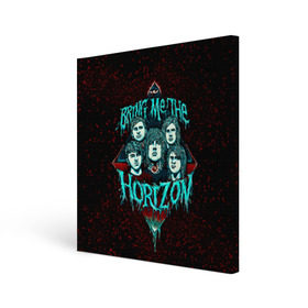 Холст квадратный с принтом Bring Me The Horizon в Кировске, 100% ПВХ |  | bmth | bring me the horizon | hardcore | rock | музыка | рок