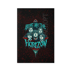 Обложка для паспорта матовая кожа с принтом Bring Me The Horizon в Кировске, натуральная матовая кожа | размер 19,3 х 13,7 см; прозрачные пластиковые крепления | bmth | bring me the horizon | hardcore | rock | музыка | рок