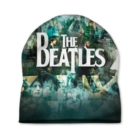 Шапка 3D с принтом The Beatles в Кировске, 100% полиэстер | универсальный размер, печать по всей поверхности изделия | beatles | rock | the beatles | битлз | битлс | битлы | рок