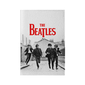 Обложка для паспорта матовая кожа с принтом The Beatles в Кировске, натуральная матовая кожа | размер 19,3 х 13,7 см; прозрачные пластиковые крепления | beatles | rock | the beatles | битлз | битлс | битлы | рок