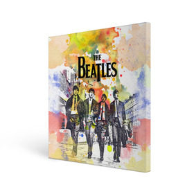 Холст квадратный с принтом The Beatles в Кировске, 100% ПВХ |  | Тематика изображения на принте: beatles | rock | the beatles | битлз | битлс | битлы | рок