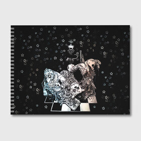 Альбом для рисования с принтом Five Nights At Freddys в Кировске, 100% бумага
 | матовая бумага, плотность 200 мг. | five nights at freddys | fnaf | freddy | игры | медведь | мишка | фнаф | фредди