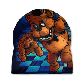 Шапка 3D с принтом Five Nights At Freddy`s в Кировске, 100% полиэстер | универсальный размер, печать по всей поверхности изделия | Тематика изображения на принте: five nights at freddys | fnaf | freddy | игры | медведь | мишка | фнаф | фредди