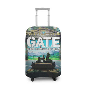 Чехол для чемодана 3D с принтом GATE в Кировске, 86% полиэфир, 14% спандекс | двустороннее нанесение принта, прорези для ручек и колес | gate | врата | ёдзи | лейла | рори | тука