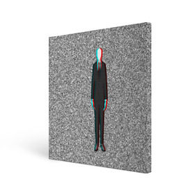 Холст квадратный с принтом Слендер в Кировске, 100% ПВХ |  | Тематика изображения на принте: man | slender | тонкий | хоррор | худой