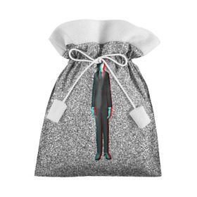 Подарочный 3D мешок с принтом Слендер в Кировске, 100% полиэстер | Размер: 29*39 см | Тематика изображения на принте: man | slender | тонкий | хоррор | худой