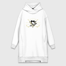 Платье-худи хлопок с принтом Pittsburgh Penguins в Кировске,  |  | penguins | pittsburgh | pittsburgh penguins | спорт | хоккей