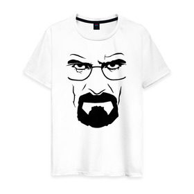 Мужская футболка хлопок с принтом Breaking Bad в Кировске, 100% хлопок | прямой крой, круглый вырез горловины, длина до линии бедер, слегка спущенное плечо. | хайзенберг