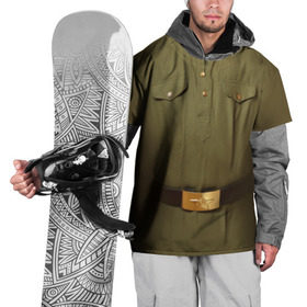 Накидка на куртку 3D с принтом Солдатская форма в Кировске, 100% полиэстер |  | 23 | армейская | армия | защитник | отечества | солдат | февраля | форма