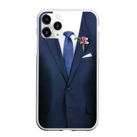 Чехол для iPhone 11 Pro Max матовый с принтом Жених в Кировске, Силикон |  | бутоньерка | жених | костюм | муж | пиджак | свадьба | семья
