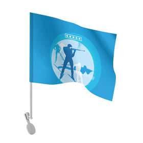 Флаг для автомобиля с принтом Биатлон в Кировске, 100% полиэстер | Размер: 30*21 см | biathlon | sport | winter | биатлон | биатлонисты | зимние виды спорта | спорт | стрельба