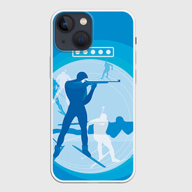 Чехол для iPhone 13 mini с принтом Биатлон в Кировске,  |  | biathlon | sport | winter | биатлон | биатлонисты | зимние виды спорта | спорт | стрельба
