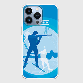 Чехол для iPhone 13 Pro с принтом Биатлон в Кировске,  |  | biathlon | sport | winter | биатлон | биатлонисты | зимние виды спорта | спорт | стрельба